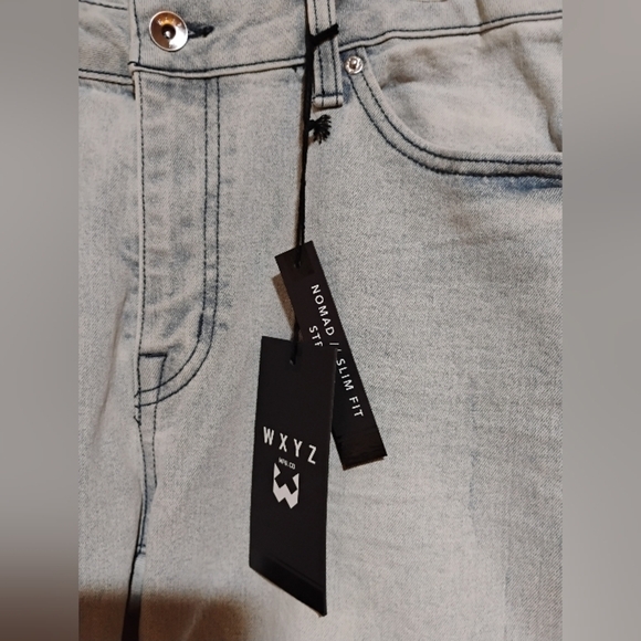 New With Tags WXYZ Jeans 32 Waist 30 Long Nomad Slim Fit Stretch Jeans - Picture 3 of 12